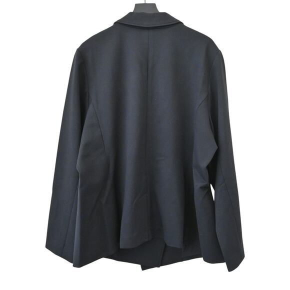 Spanx Classic Black Perfect Asymmetrical Tailored Blazer Size 3X 20773R - Picture 2 of 9